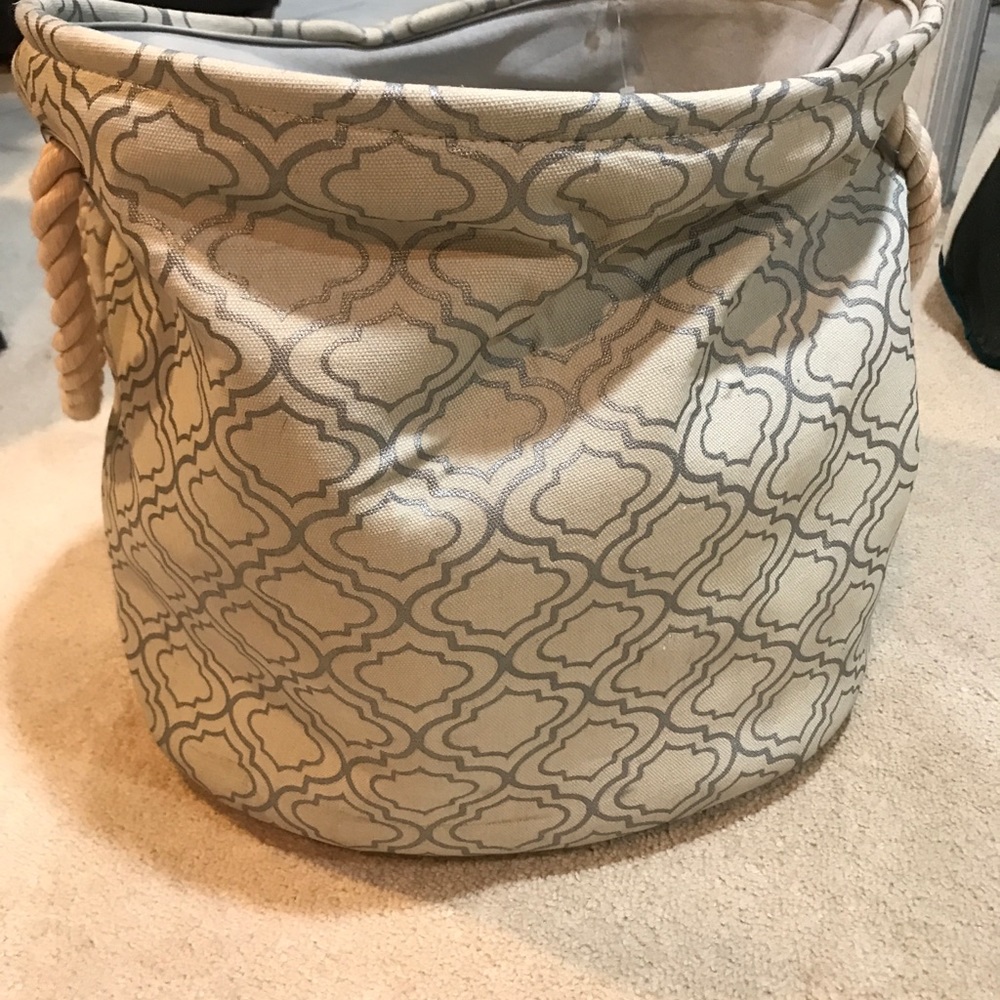 Round Linen Storage Bin - Picture 2 of 2